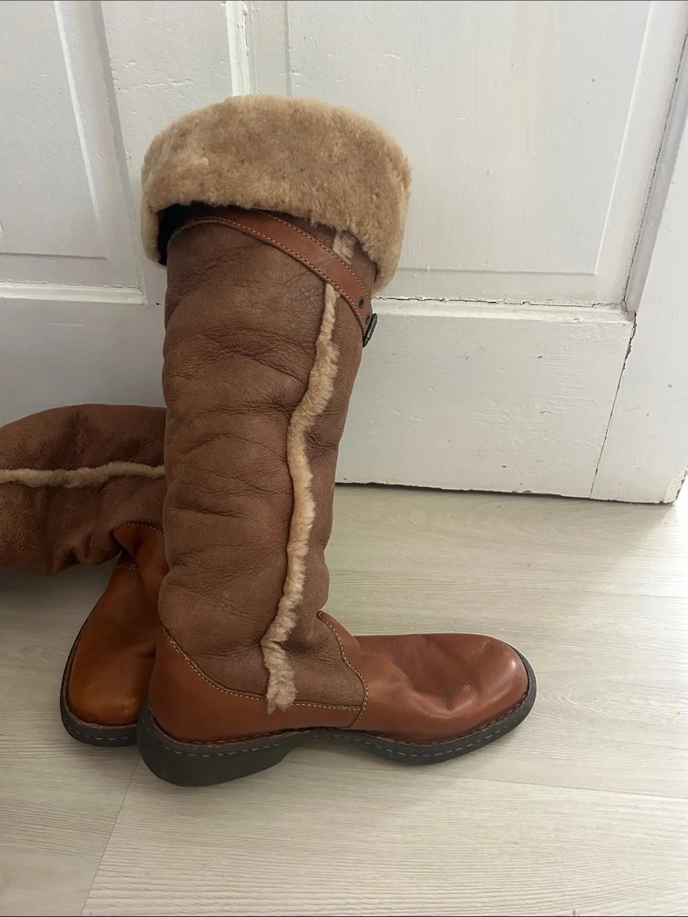 Born tall Brown Leather Sole Boot